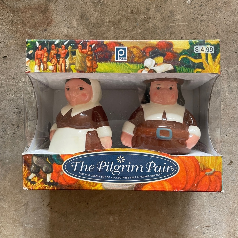 Pilgrim Pair Salt and Pepper Shakers